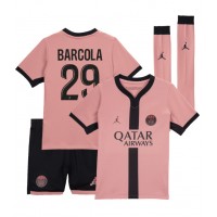 Paris Saint-Germain Bradley Barcola #29 Replica Third Minikit 2024-25 Short Sleeve (+ pants)